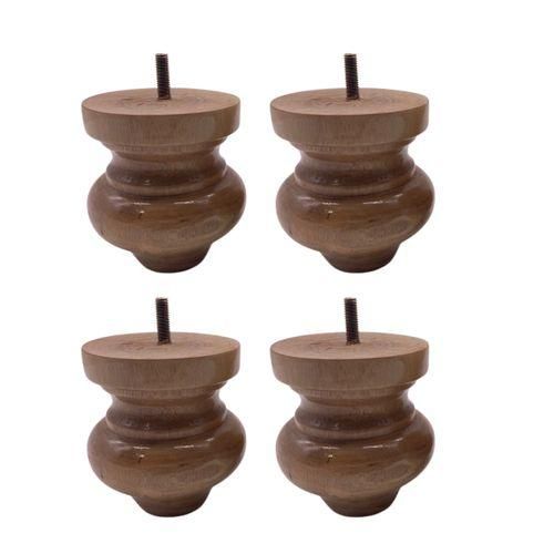 Set Of 4 Wood Furniture Feet Sofa Legs Couch