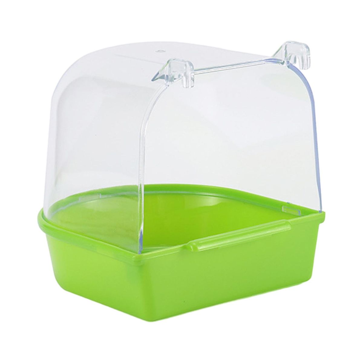 Bird Bath Tub Feather Haven Bird Bath Cage Hygienic Cozy Spa for Small Green
