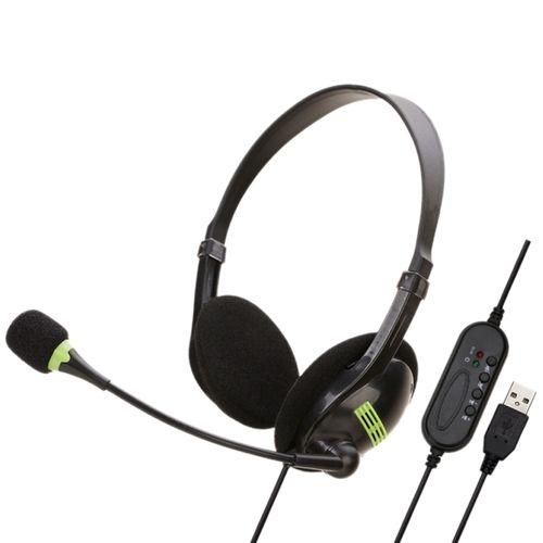 Telephone Headset USB With Microphone Computer PC