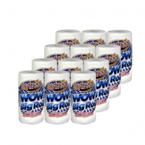 Softest Wow Big Roll, Multi Purpose Kitchen Towel X 12 Rolls