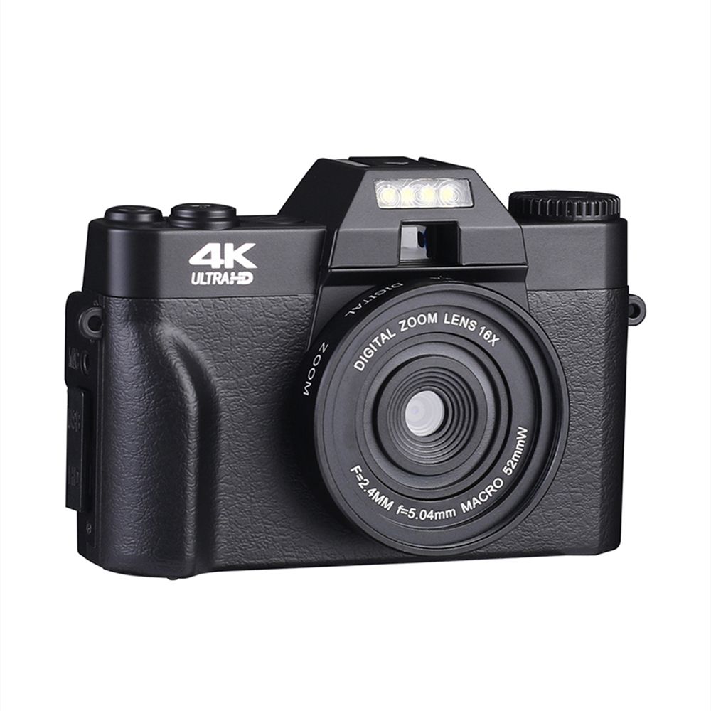 48MP Retro Digital Camera For Photography Wide Angle 4K HD Camcorder Compact Vlog Video Camera Youtube Wifi Webcam Rotate Screen Standard