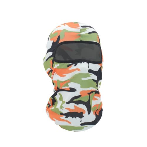 Cover Face Mask - Camouflage Orange