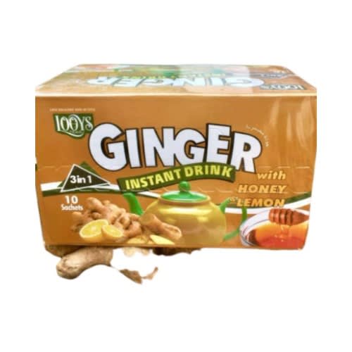 Looys Ginger Instant Drink With Honey & Lemon -10 Sachets