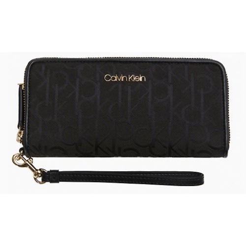 Monogram Logo Zip Continental Wallet