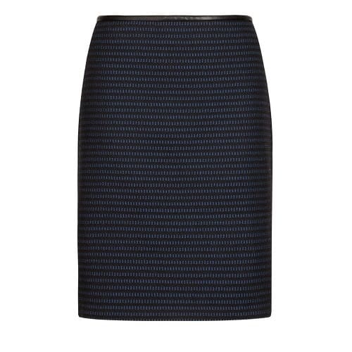 Jacquard Ladder Mini Skirt - Blue