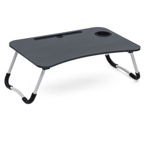 Foldable Over The Bed Laptop Table - Black