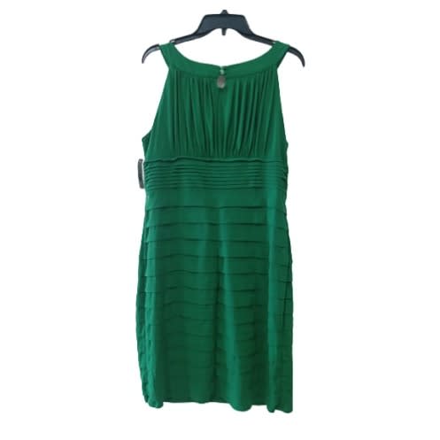 Women's Short Sleeveless Dress - Green