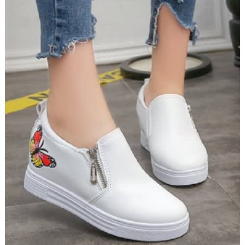 Female Loafers - White