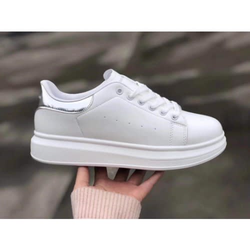 Men's Sneakers - White & Gold