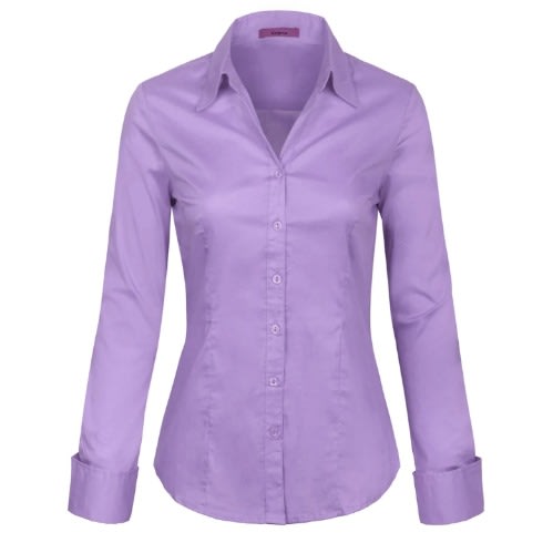 Ladies Formal Dress Shirt  - Lilac