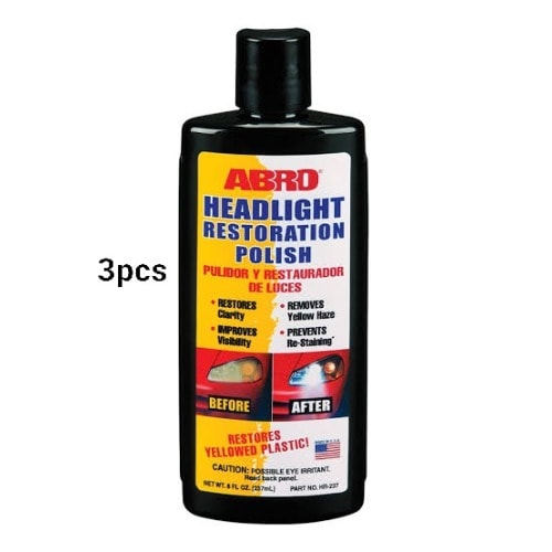 Headlight Restoration Polish - 237ml - 3 Pieces