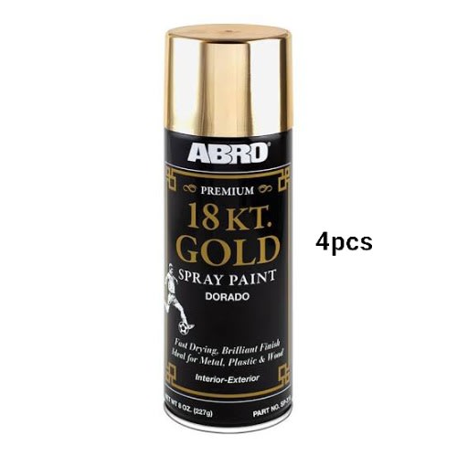 18kt. Gold Dorado Spray Paint - 227g X 4pcs