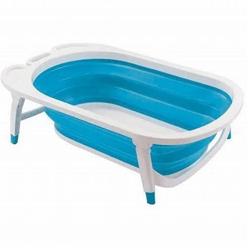 Collapsible Open Baby Bath Tub 0 - 24 Months - 4.5ft By 6ft - Blue