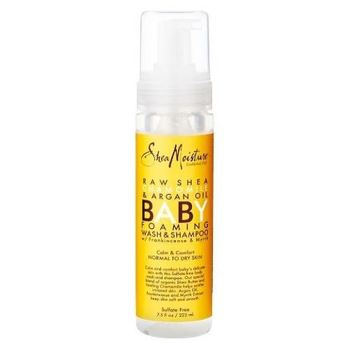 Raw Shea Chamomile Argan Oil Baby Foaming Wash & Shampoo-7.5 Oz