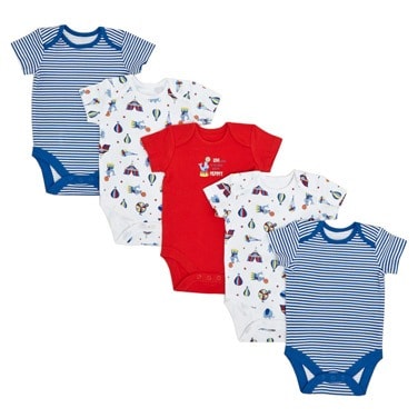 Short-sleeved Bodysuits - Pack Of 5