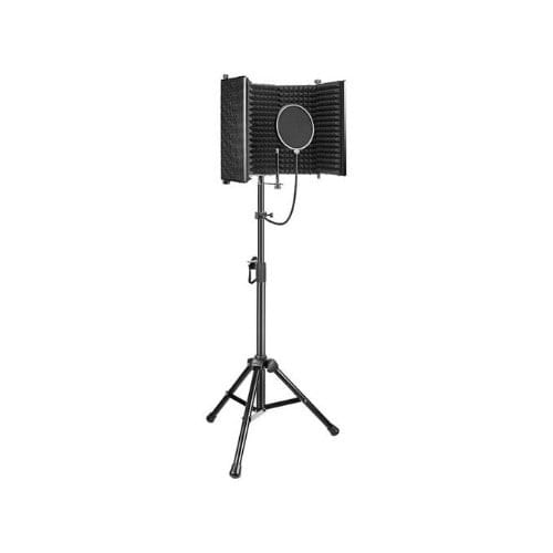 Vocal Booth With Mic Reflection Filter + Pop Filter + Stand