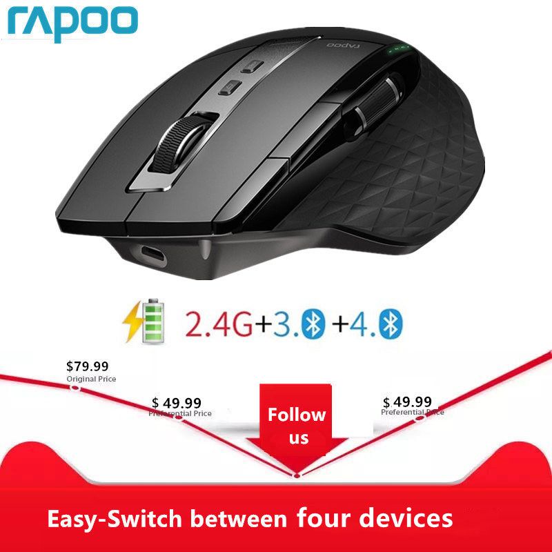 Rapoo Mt750l/mt750s Rechargeable Multi-mode Wireless Mouse