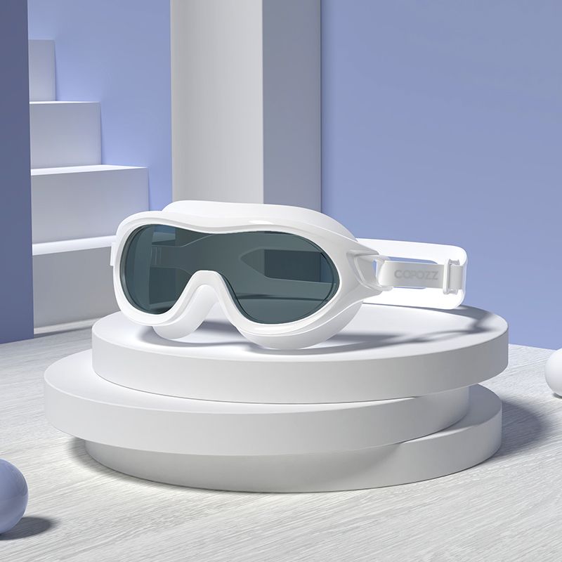 Professional Swimming Glasses Big Frame Anti-fog Anti-UV Swimming Goles Soft Silicone