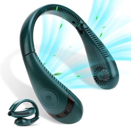 Rechargeable Neck Fan Portable Foldable Bladeless Fan
