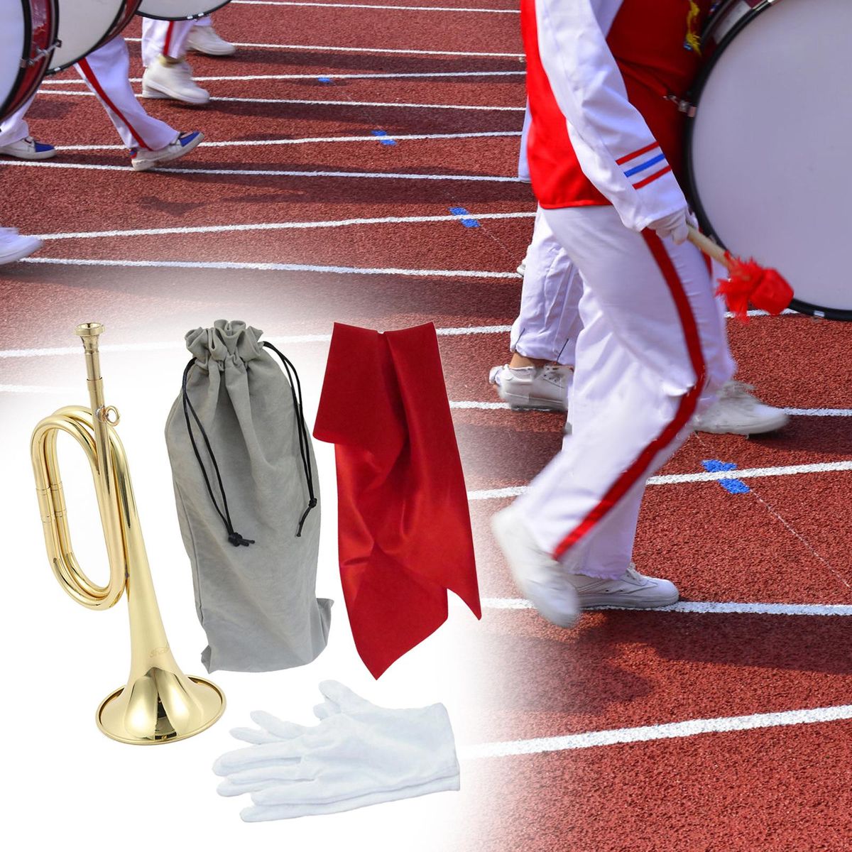 Scouting Trumpet Bugle With Mouthpiece Marching Bugle For