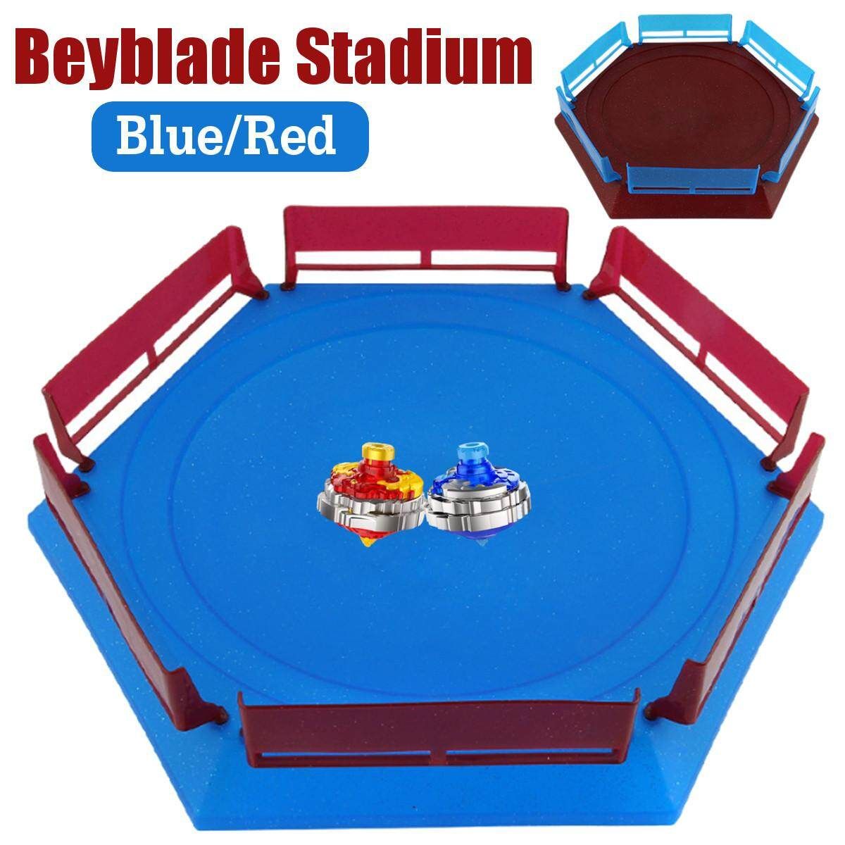 33cm Red/Blue Batting Top Burst Beyblade Hexagonal Spinning Top Combat Stadium Pearlescent Red