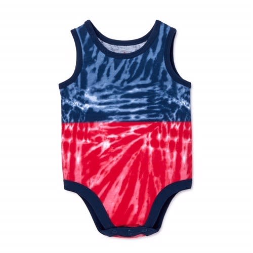 Newborn Baby Boys' Tye Dye Tank Bodysuit