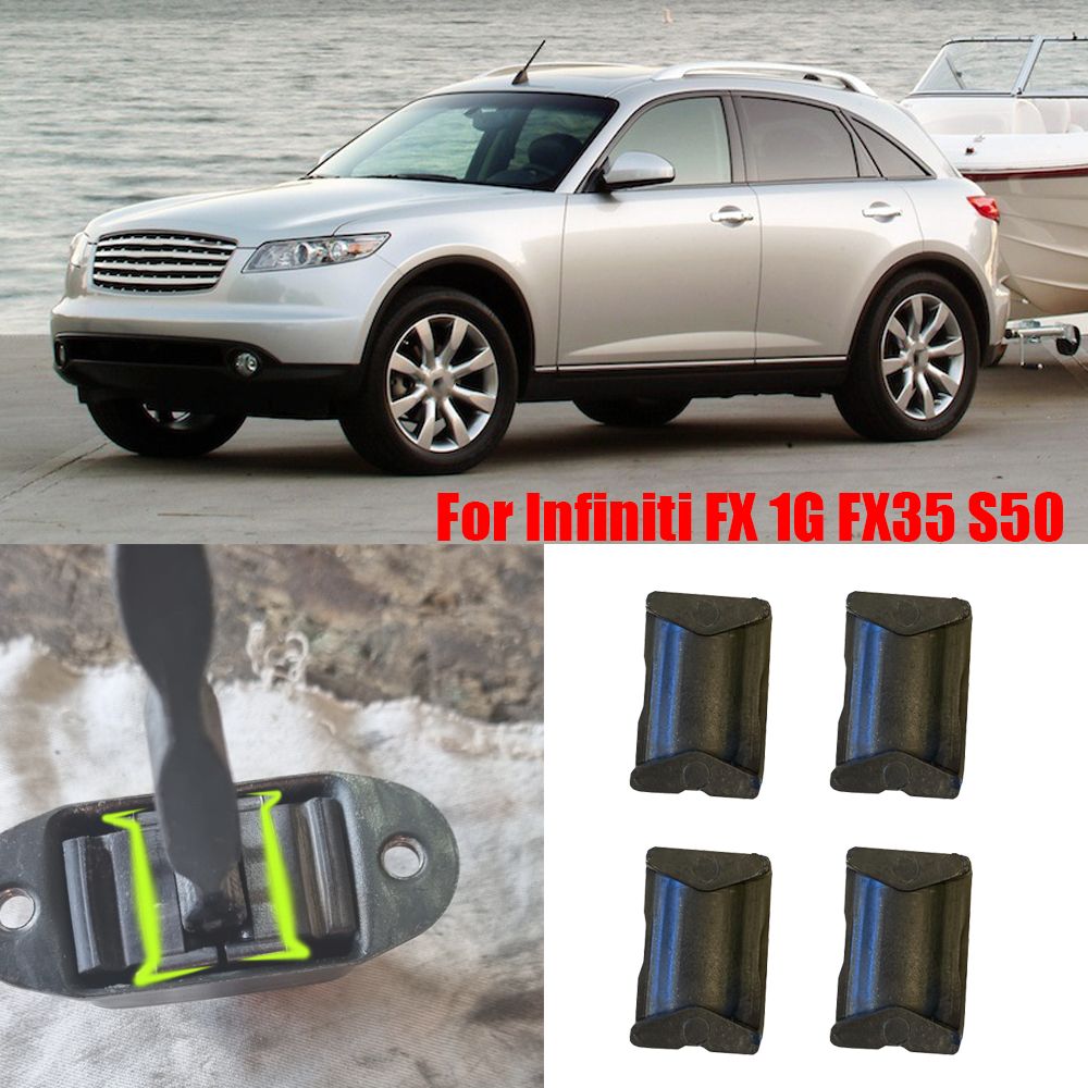 4x Car Door Check S (Checky) Repair Kit Stopper Damping For Infiniti FX 1G FX35 S50 2002 2003 2004 2005 2006 2007 2008