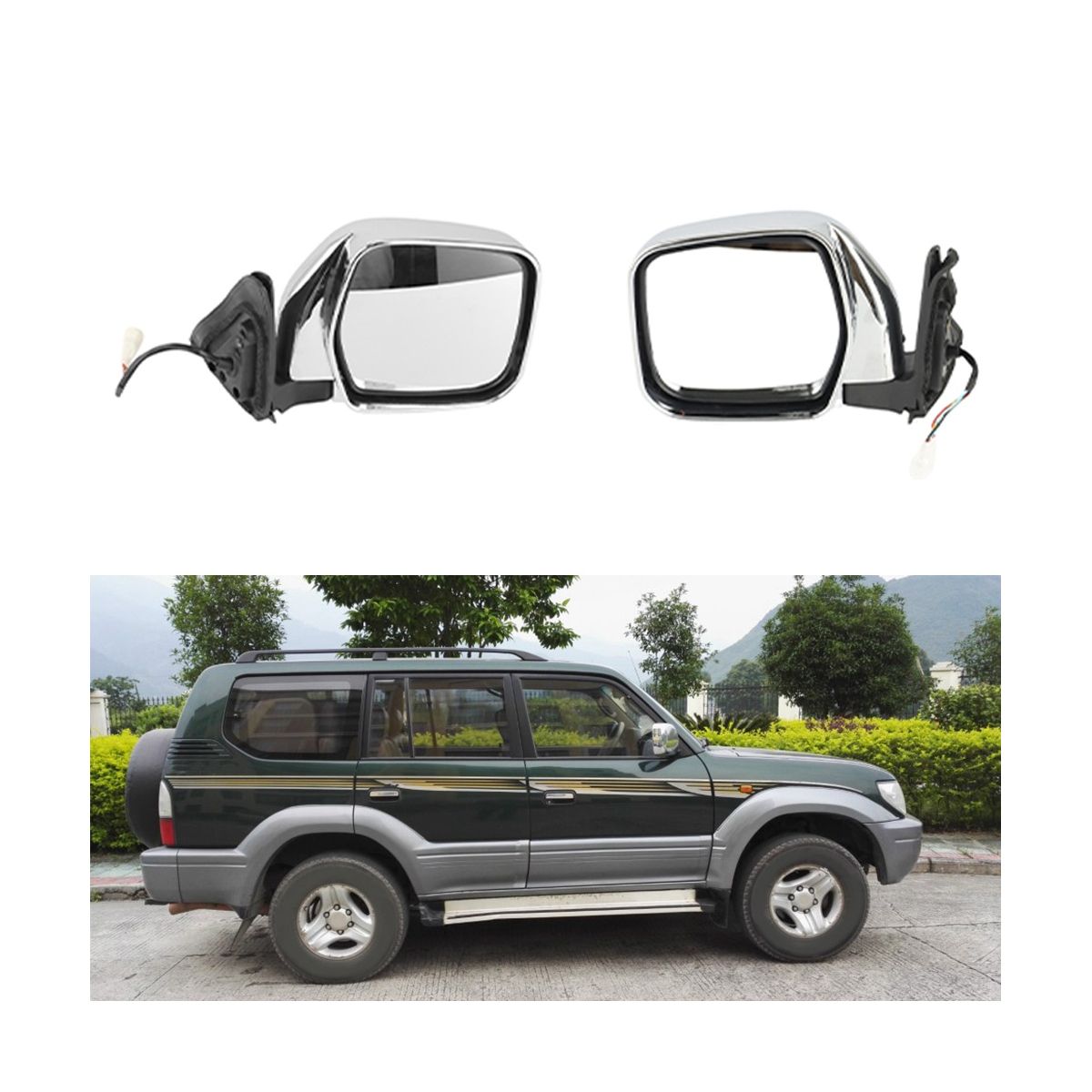 Exterior Door Rearview Side Mirror Assy for Cruiser Prado