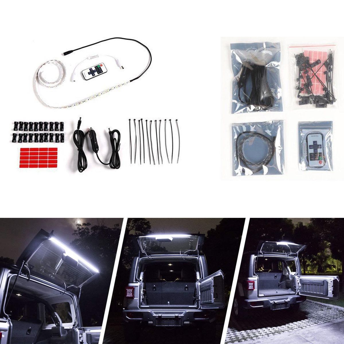 LED Rear GlLift Gate Hatch Dome Light for 2018-2019 for Jeep Wrangler JK JL JLU