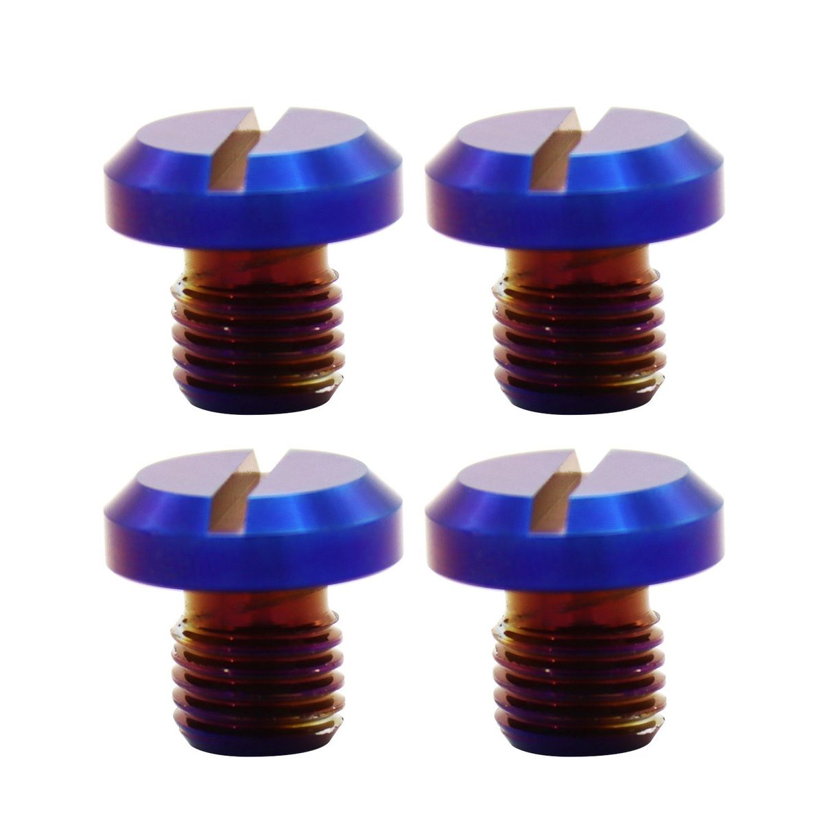 4Pcs Motorcycle Aluminum CNC M10 X 1.25 Mirrors Hole Banking