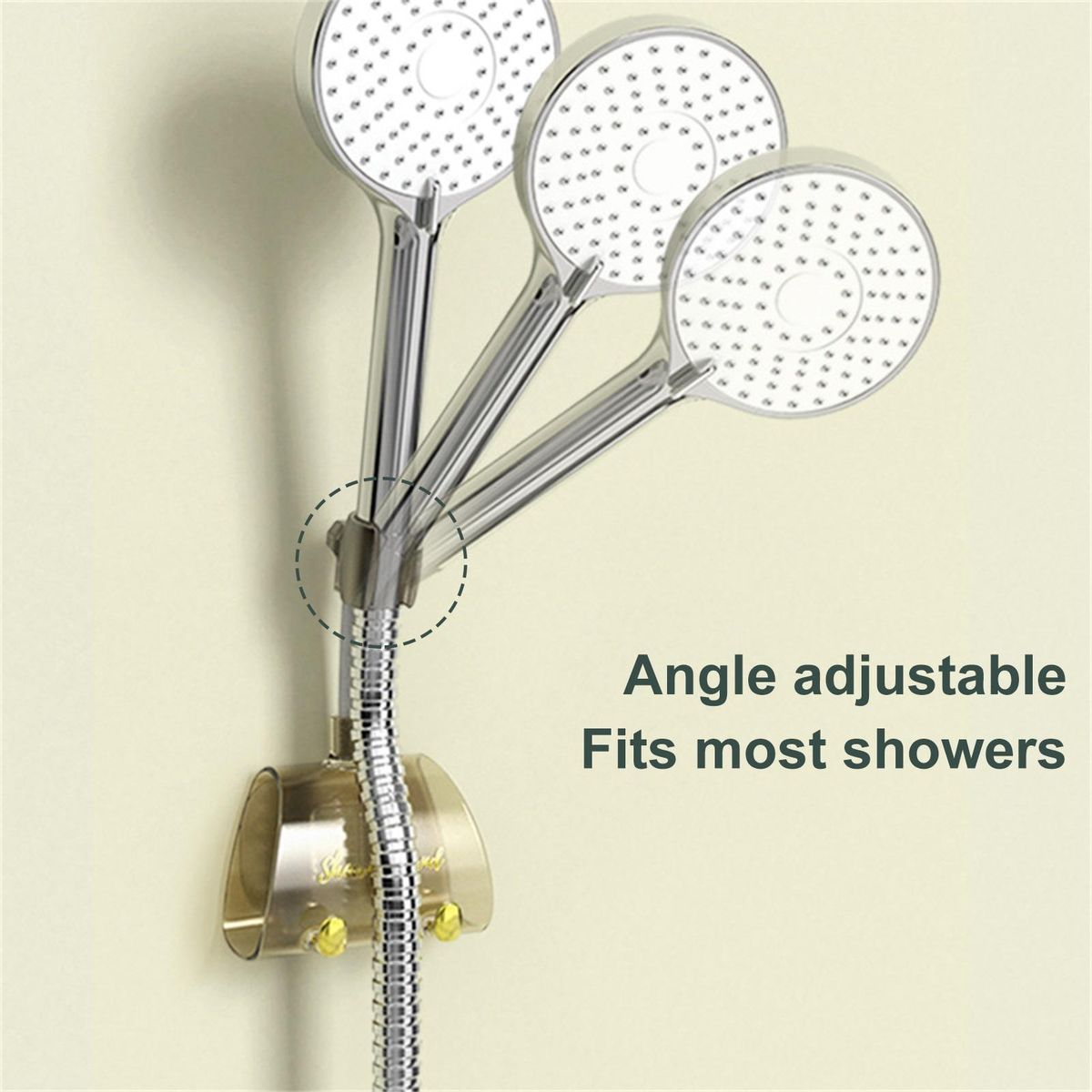 Shower Head Bracket Hose Holder Shower Head Bracket Yellow