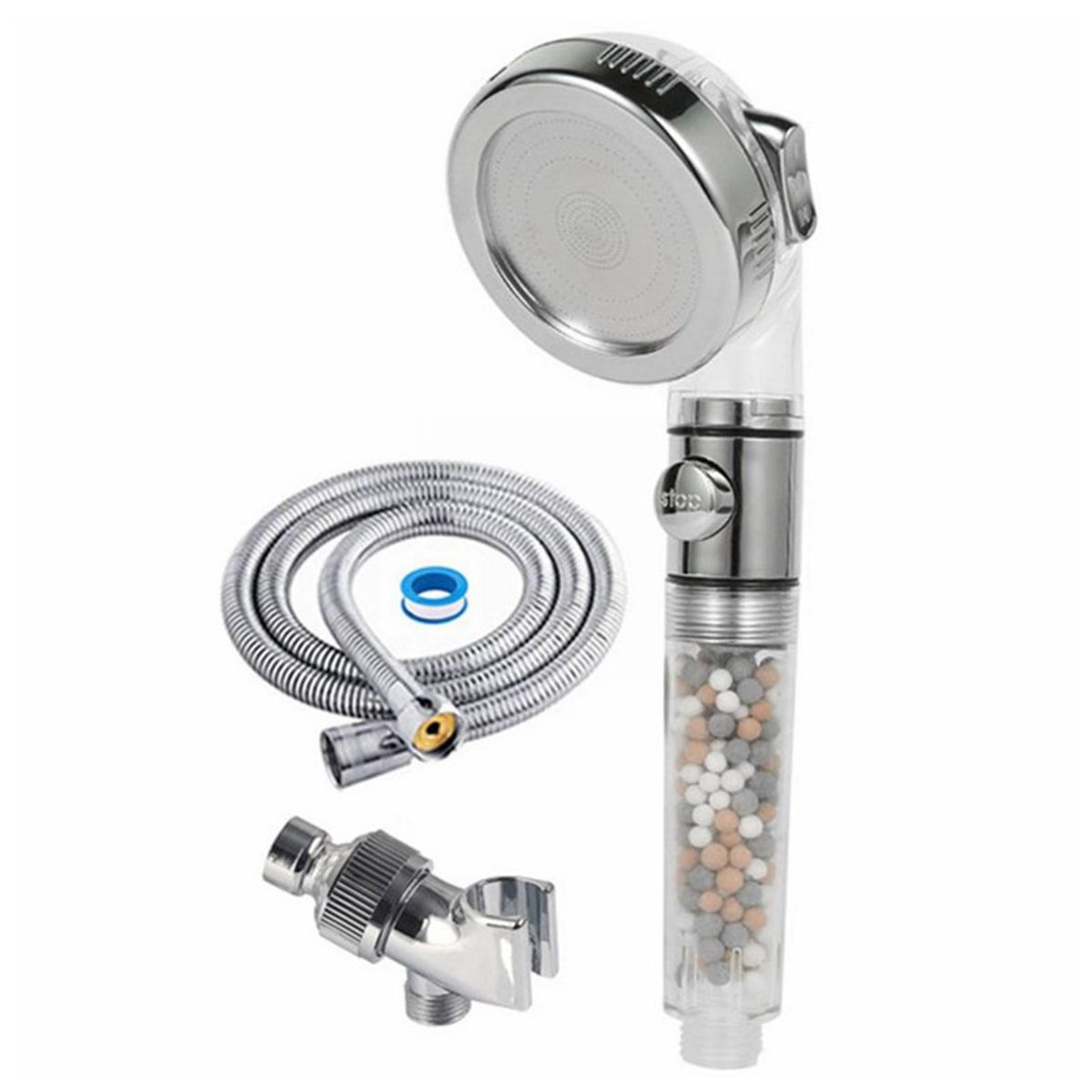 Stainless Steel Shower Head Shower Experience Kit 3-piece Set