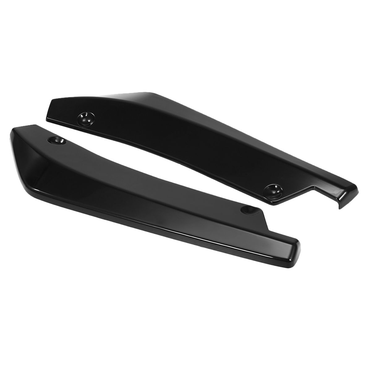 Fit Rear Bumper Lip Splitter Fins Body Lip Spoiler Chin