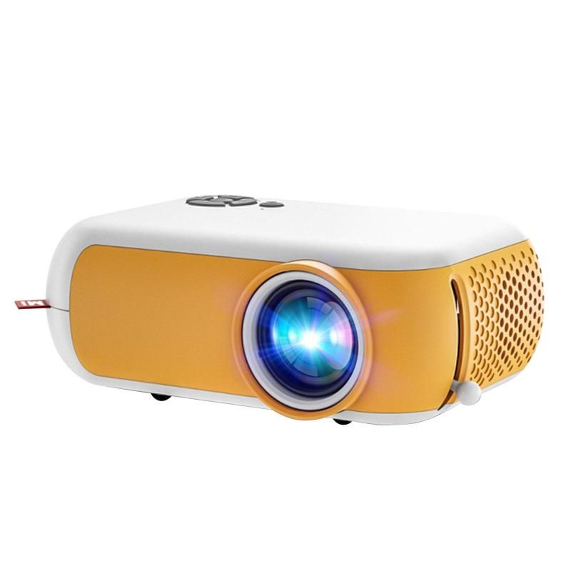 Portable Yellow Mini Projector For Phone Tablet Laptop