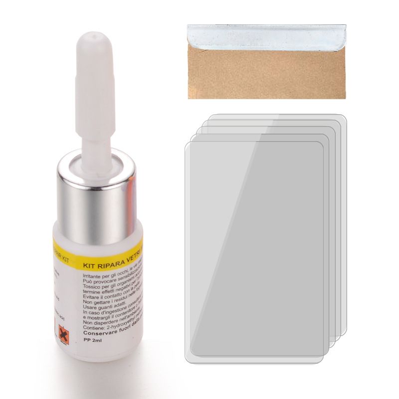 Auto Glass Repair Tools-White Repair Fluid + Tools