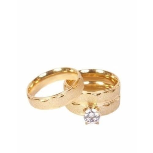 Wedding Ring Set - Gold