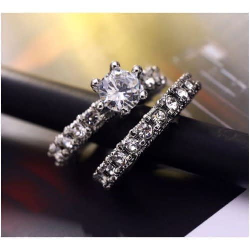 Women Zircon Engagement Ring