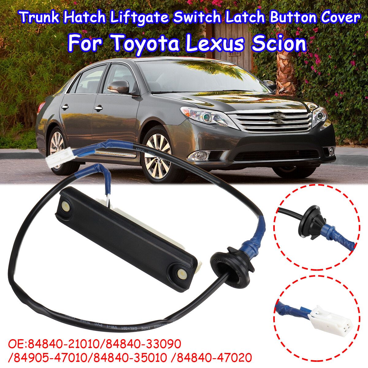 Rear Back Door Trunk Opener Switch Button For Lexus Scion Toyota #8484068010
