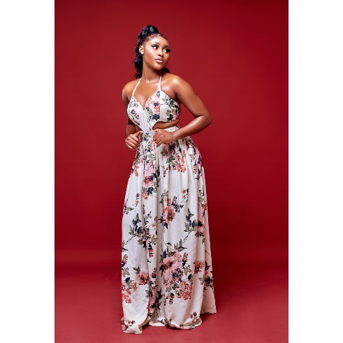 Side Cutout Evening Dress