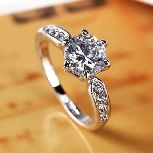 Engagement Ring For Women + Ring Box
