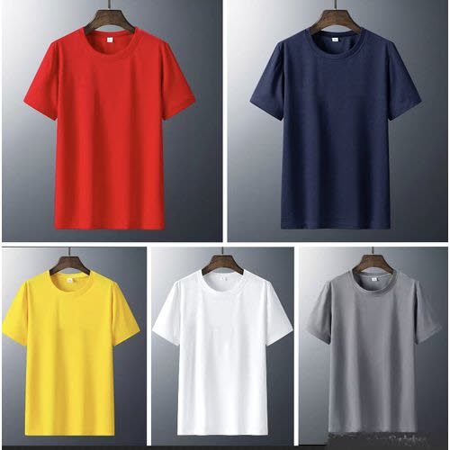Unisex Round Neck Tshirt - 5 Set