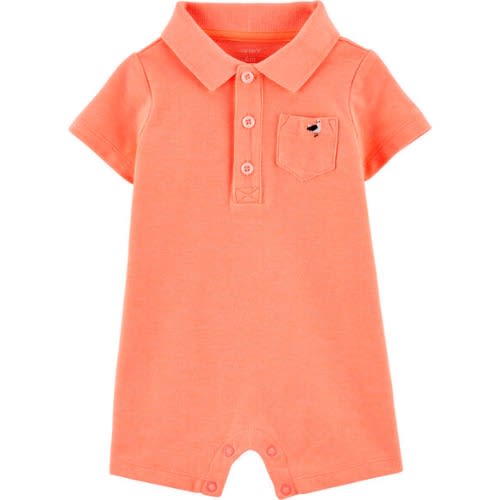 Neon Polo Romper - 6m