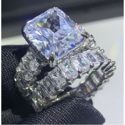 Sterling Engagement Ring - Silver