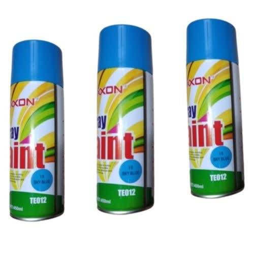 Texxon - Spray Paint - 450ml -  3 Pieces -  Sky Blue