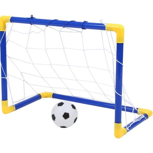Indoor Mini Folding Football Soccer Ball Goal Post Net