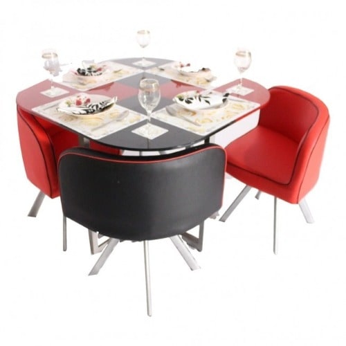Retro Round Compact Dining Table