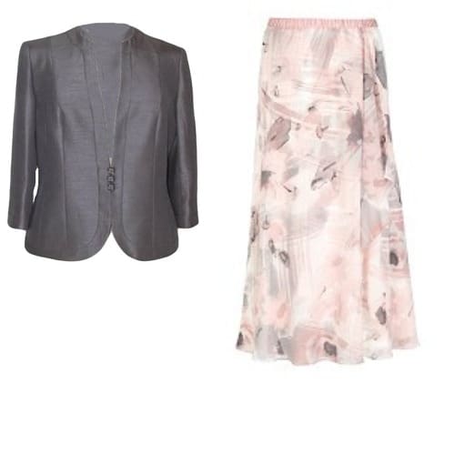 Windsor Floral Chiffon Skirt Suit