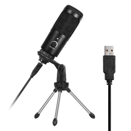 Professional Usb Metal Condenser Recording Microphone