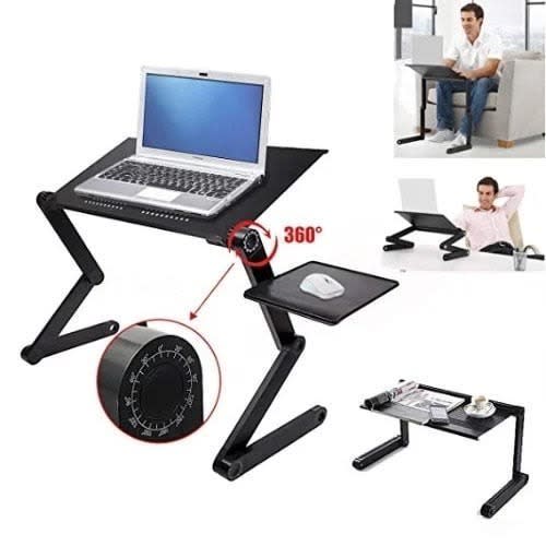 Multi Functional Adjustable Laptop Table With Mouse Pad & Cooler Fan