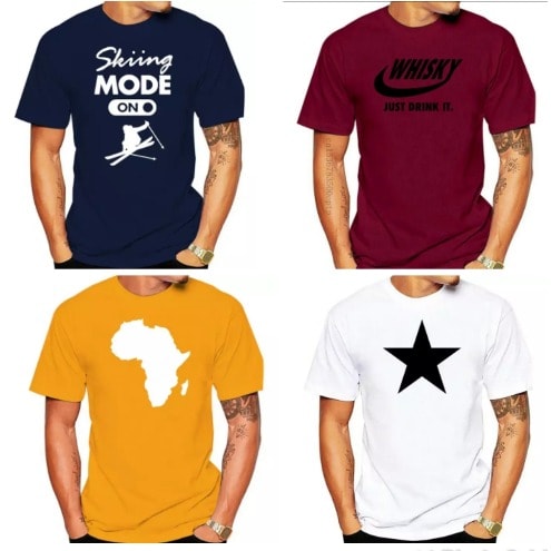 Regular T-shirts- Yellow, White, Wine, Blue